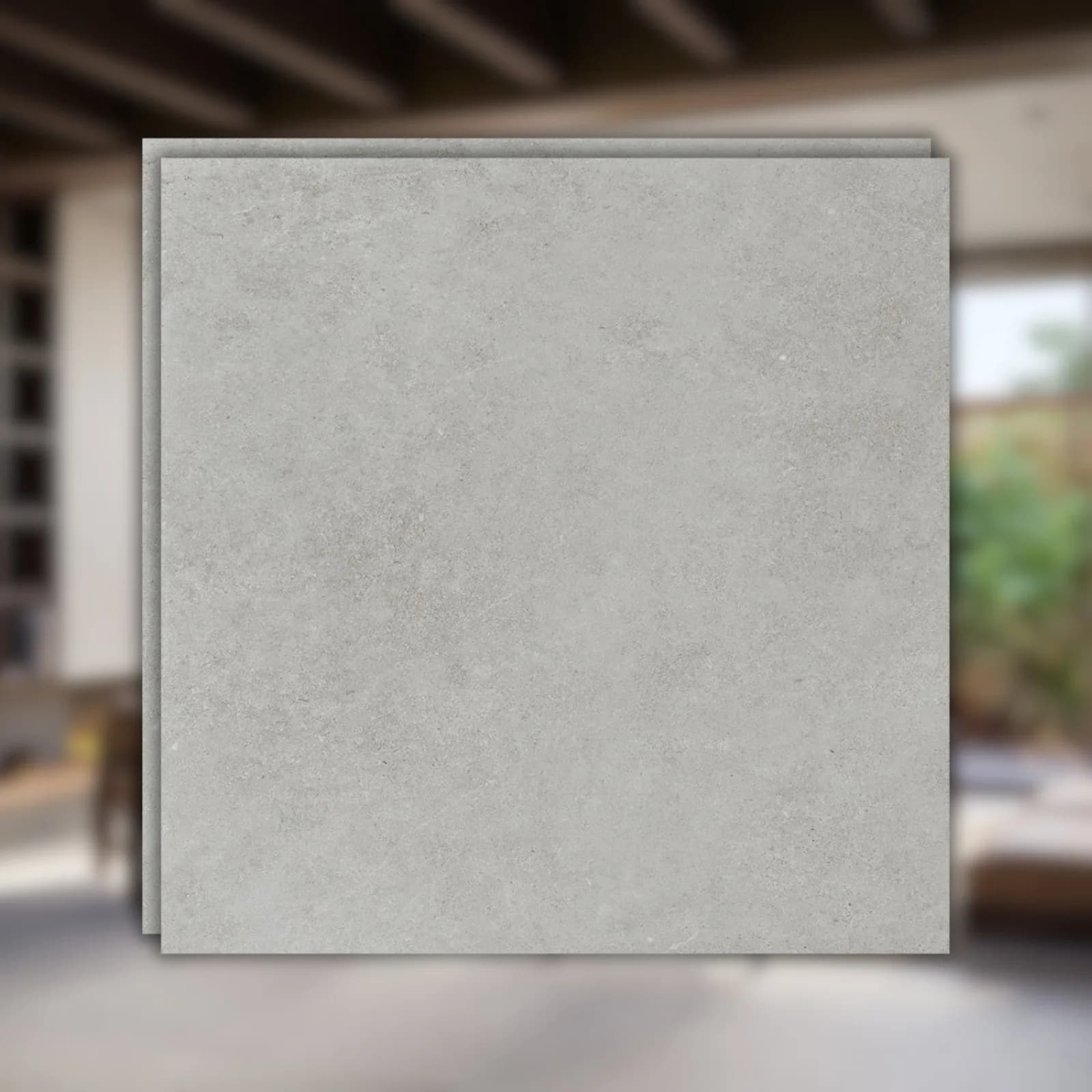 Porcelanato Cinza Mate 120x120 Roca Limestone Lm Gray RET "A"