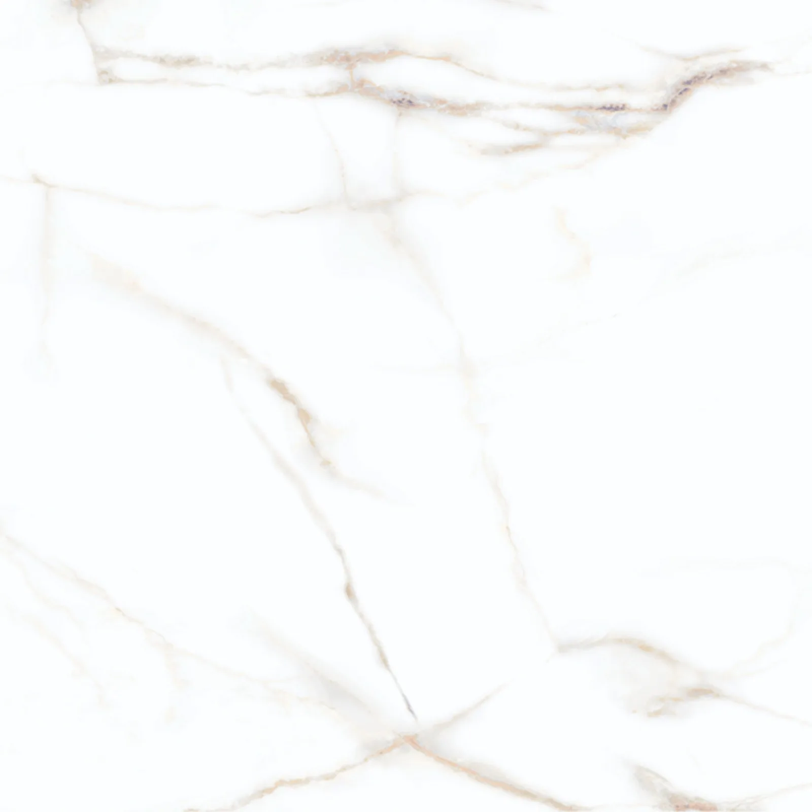 Porcelanato Branco Marmorizado Polido 71x71 Via Rosa Calacata Gold RET "A"