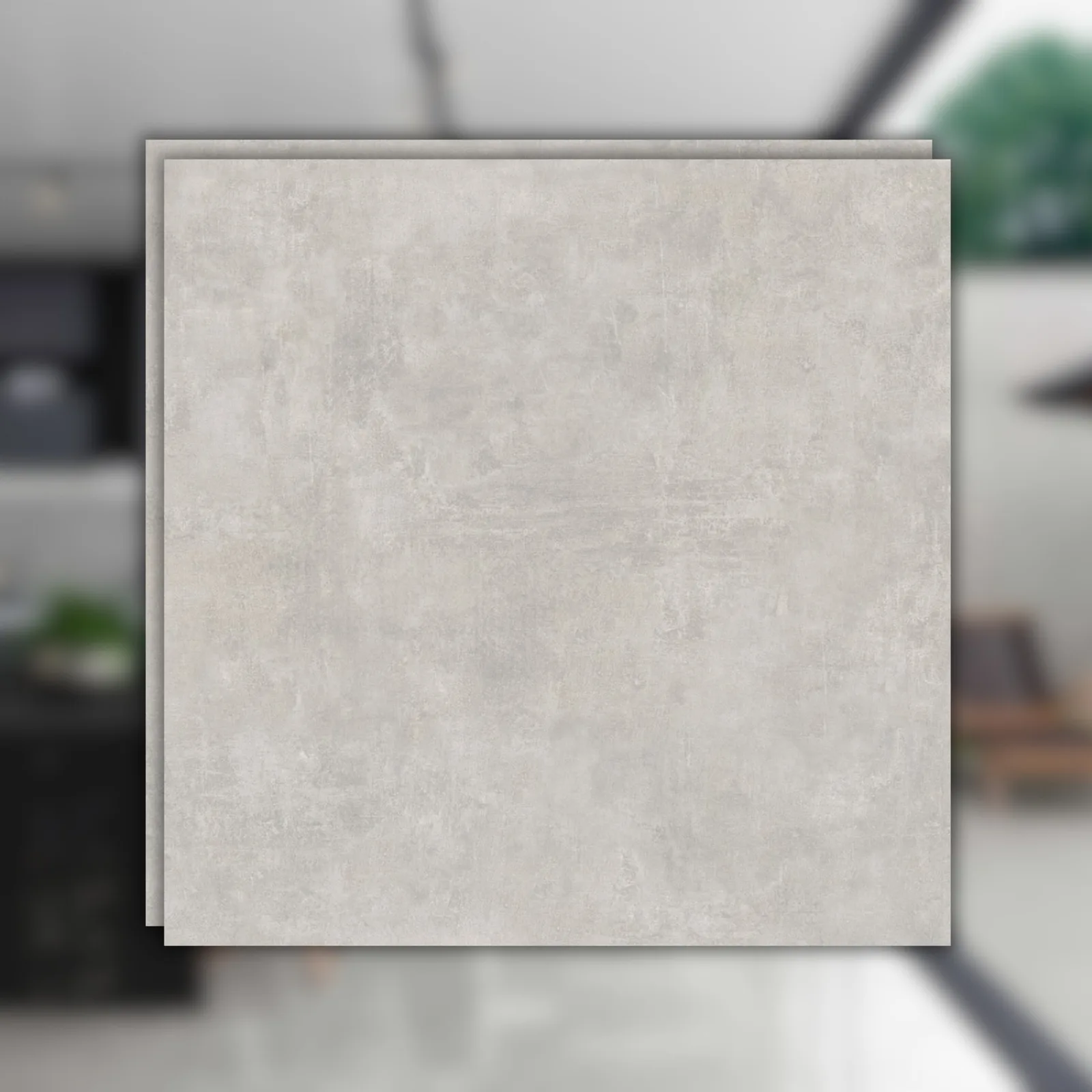 Porcelanato Cinza Externo 72x72 Via Rosa Metropole Cement RET "A"