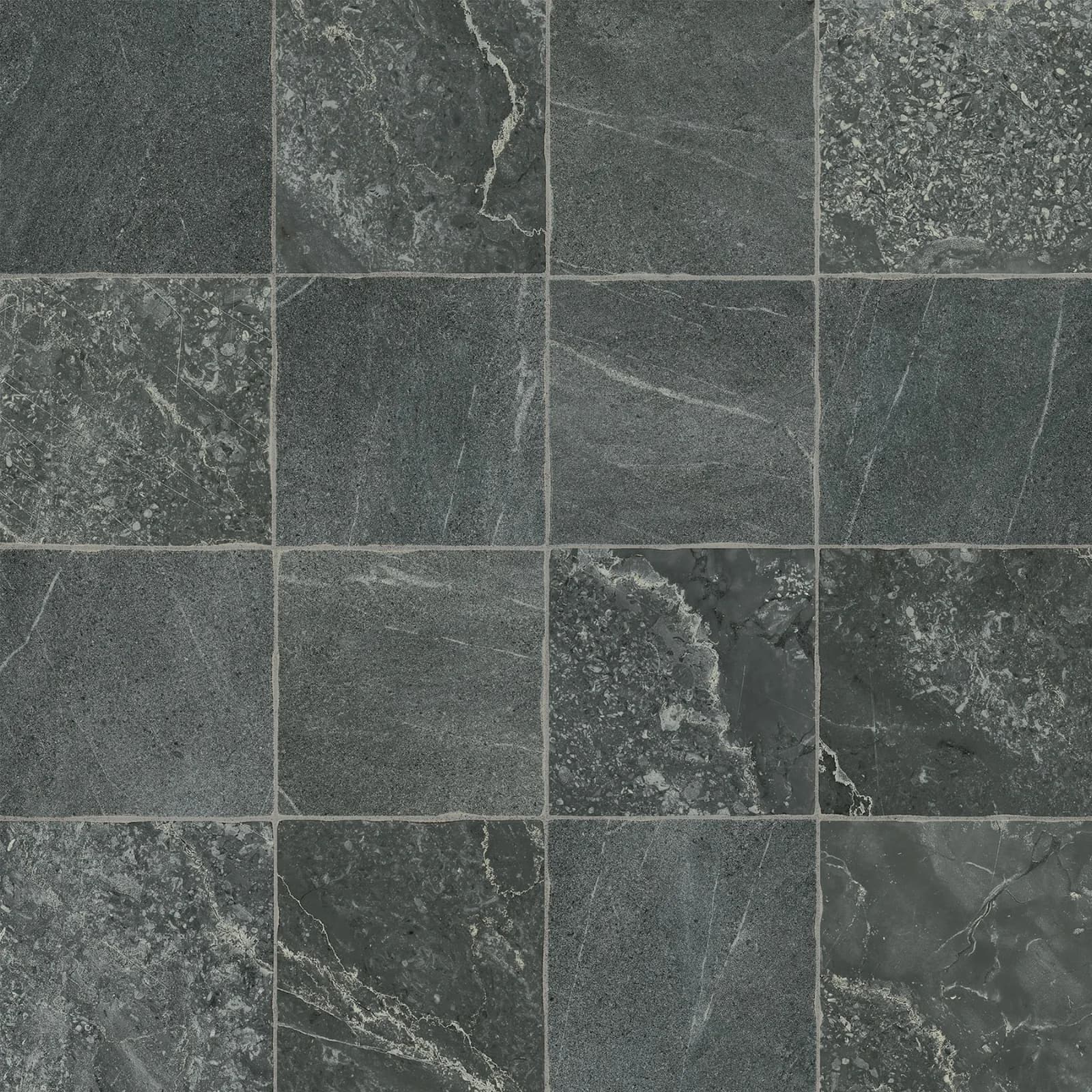 Porcelanato Cinza Granilhado 72x72 Via Rosa Petra Notte RET "A"