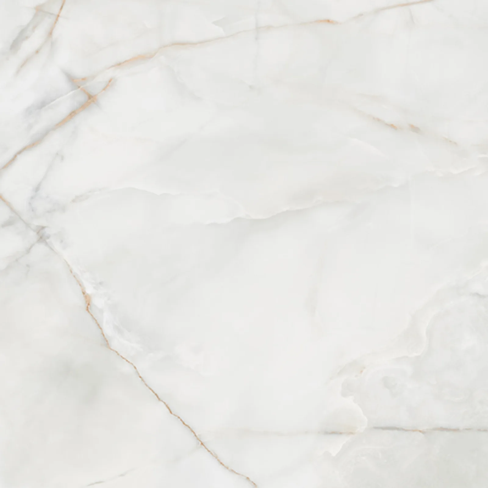 Porcelanato Branco Marmorizado Polido 90,5x90,5 Villagres Ducale RET "A"
