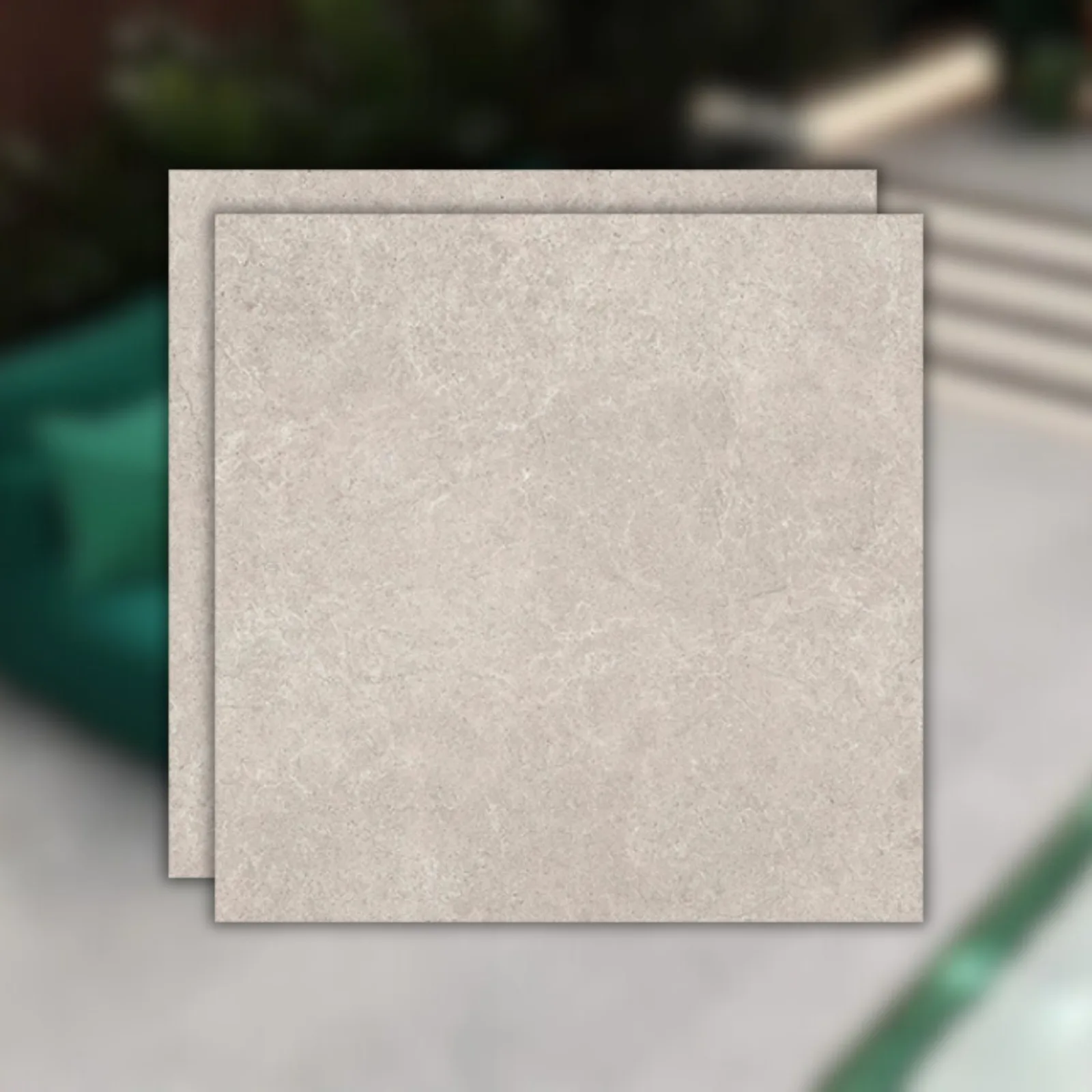 Porcelanato Externo Villagres Navarra Silver Cinza 92x92 RET "A"