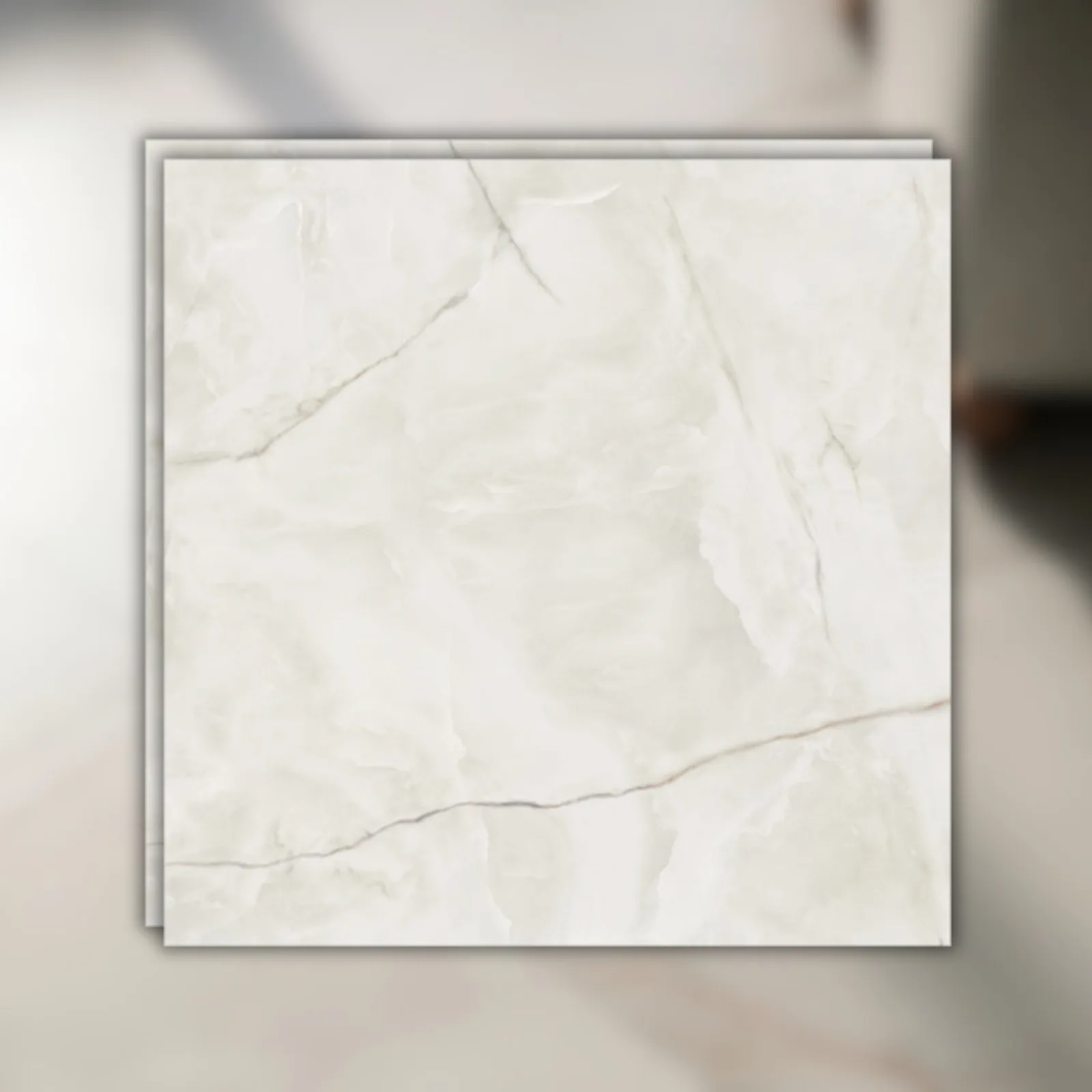 Porcelanato Branco Natural 123x123 Villagres Palazzo Ducale RET "A"