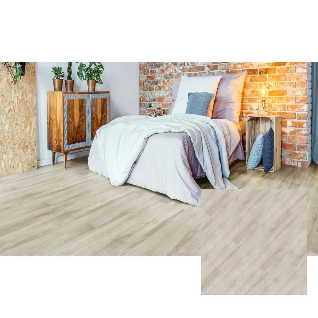 Piso Vinílico Tarkett Injoy Nacional 20,8x123 301 Liso Matte
