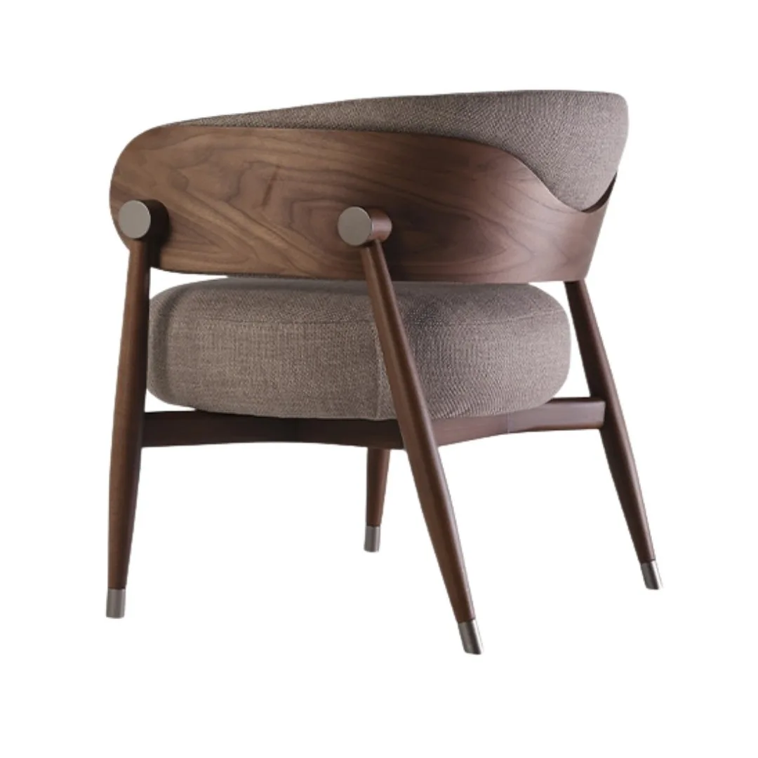 Poltrona Estrutura Interna Multilaminado Anatômico Estofada Assento Mola Madeira Maciça Tingida 700 x 780 x 655 Tumar Dot