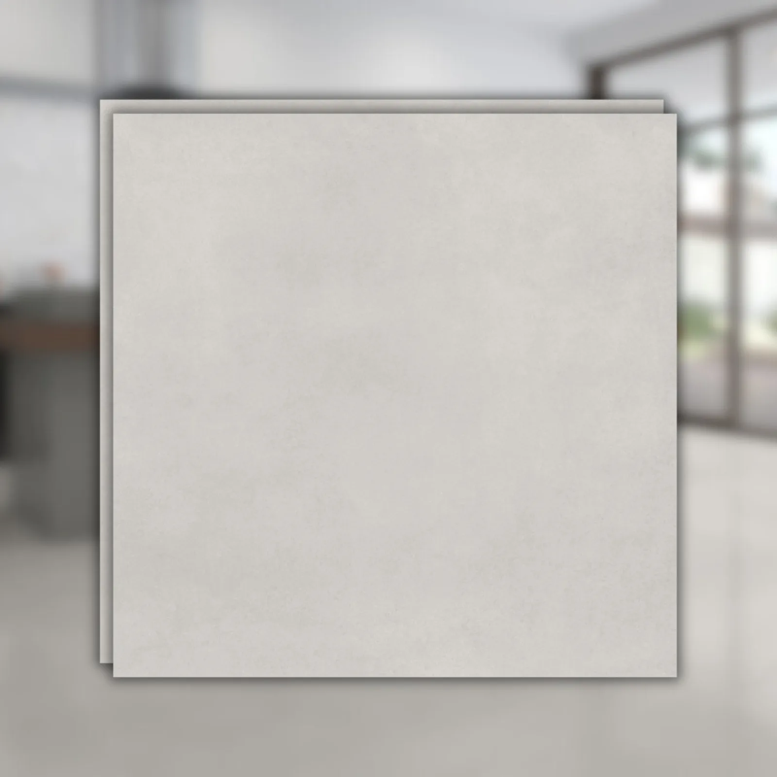 Porcelanato Cinza Acetinado 121x121 Damme York Niquel RET "A"