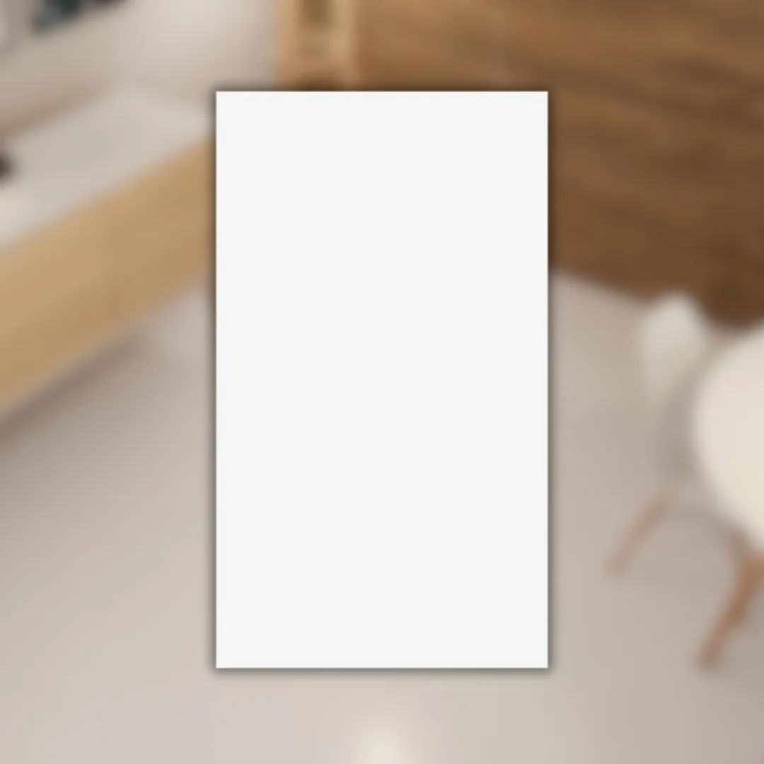 Porcelanato Branco Acetinado 50x100 Villagres Clean RET "A"