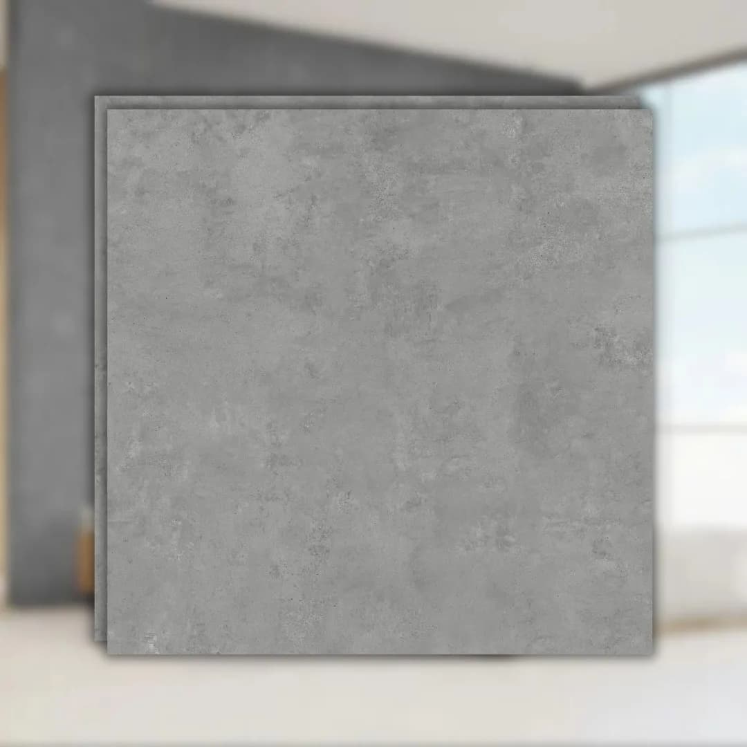 Porcelanato Cinza Acetinado 83x83 Embramaco District Gray Plus RET "A"