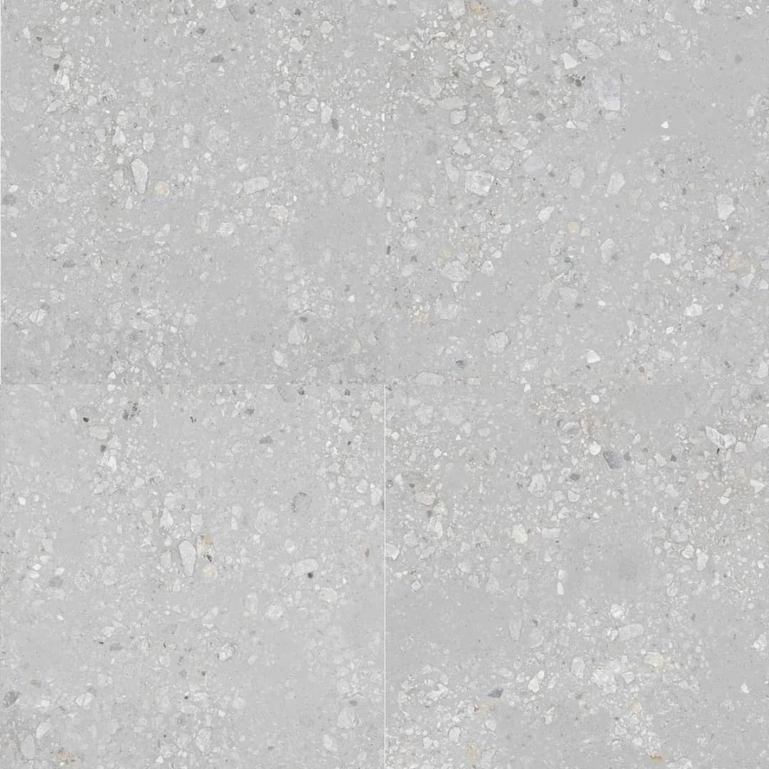 Porcelanato Acetinado Biancogres Cannes Terrazzo Grigio 90x90 RET "A"