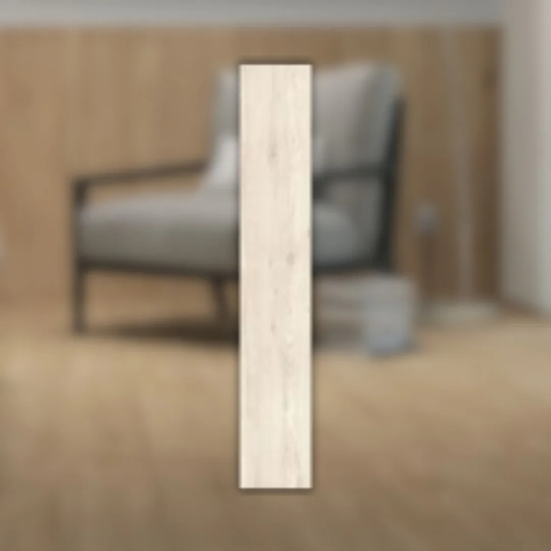 Porcelanato Branco Amadeirado Acetinado 20x120 Portinari Giardino Wh RET "A"