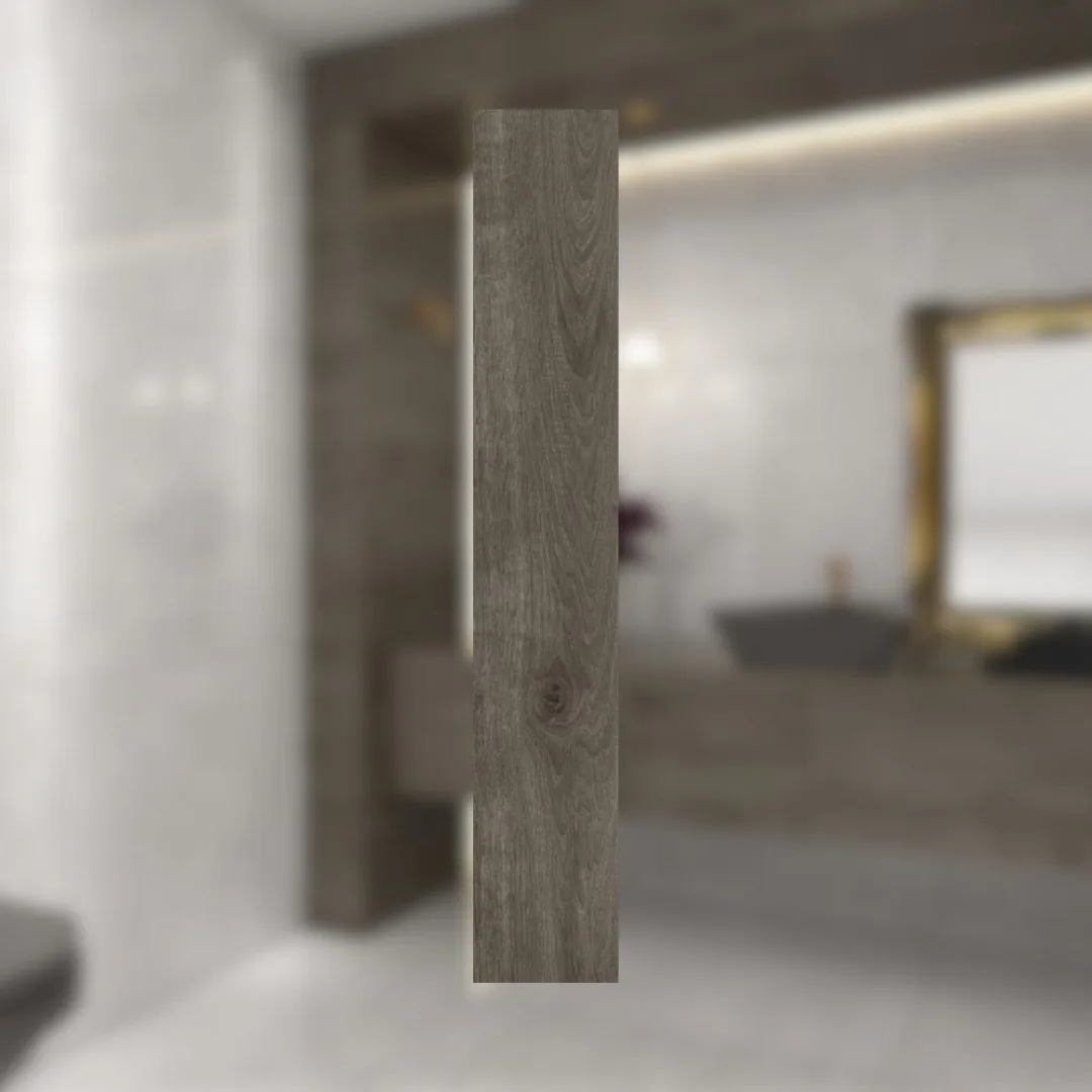 Porcelanato Acetinado 20x121 Helena Teca Noce RET "A"