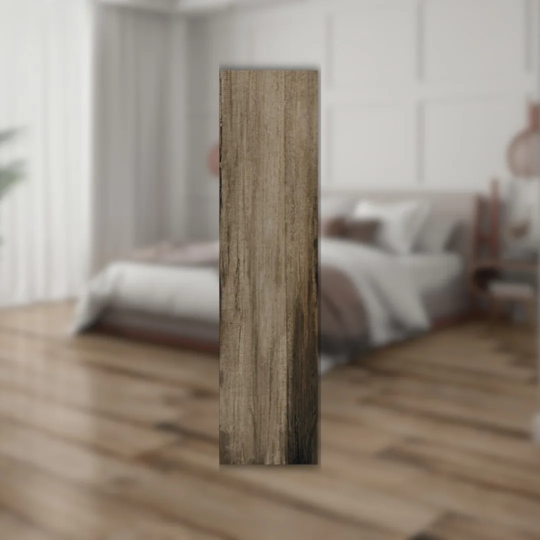 Porcelanato Amadeirado Acetinado 30x121 Damme Griza RET "A"