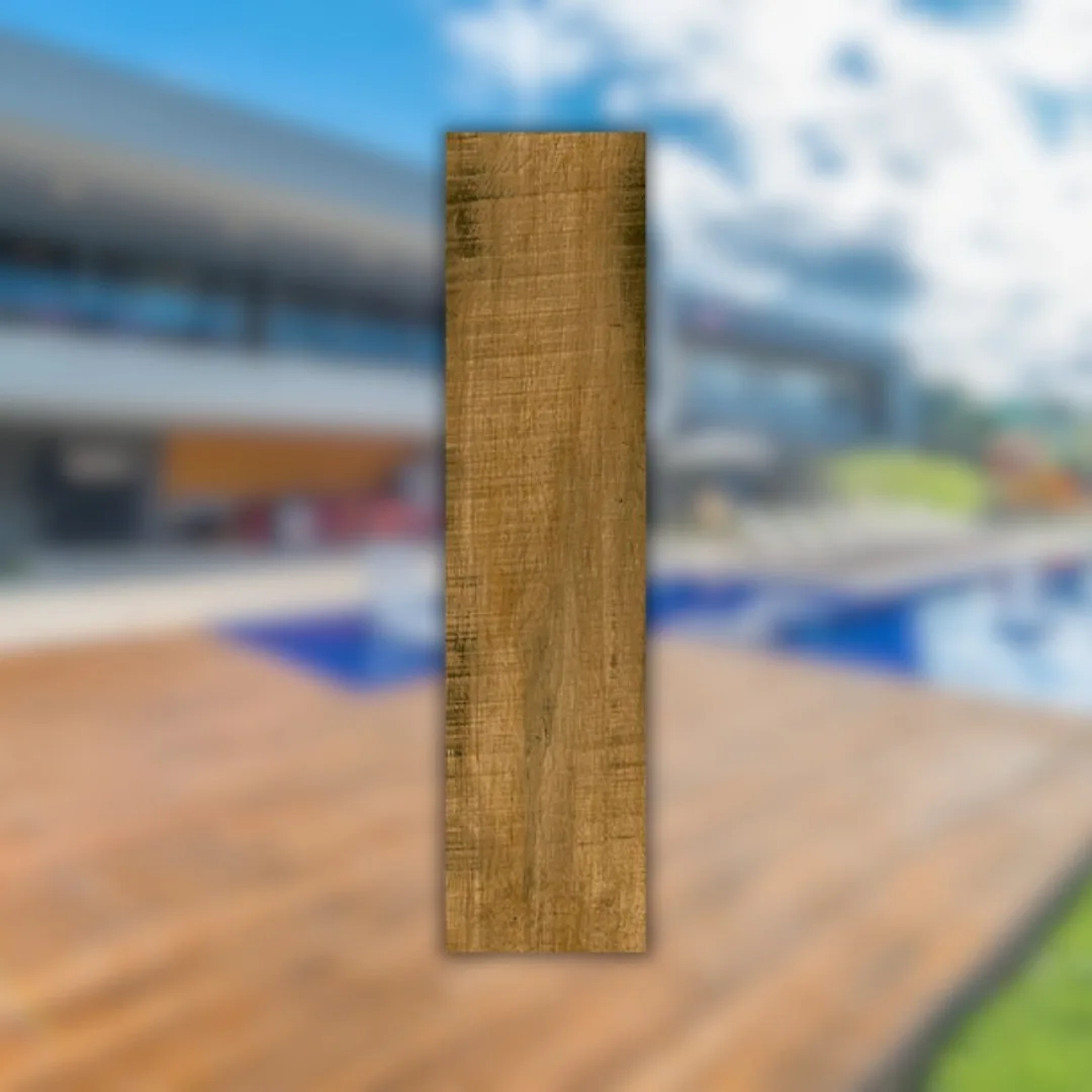 Porcelanato Amadeirado Externo 24,5x100 Villagres Madero Jatobá RET "A"