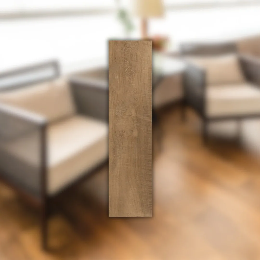 Porcelanato Amadeirado Natural 24,5x100 Villagres Ceratto Carvalho RET "A"