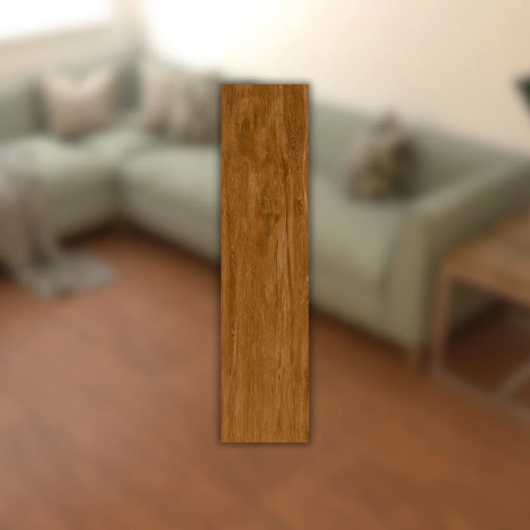 Porcelanato Amadeirado Natural 24,5x100 Villagres Ecofloor Jatobá RET "A"