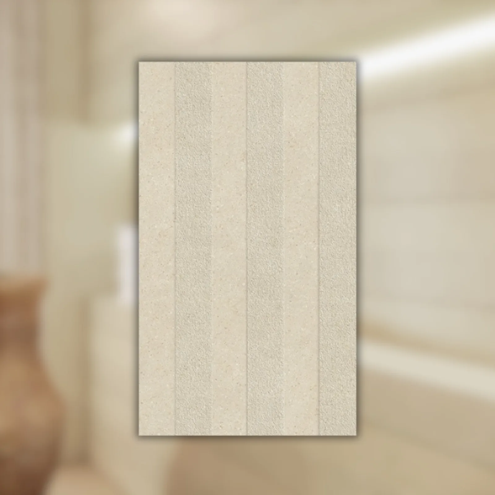 Porcelanato Bege 80,5x140 Villagres Emanatura Calcário RET "A"