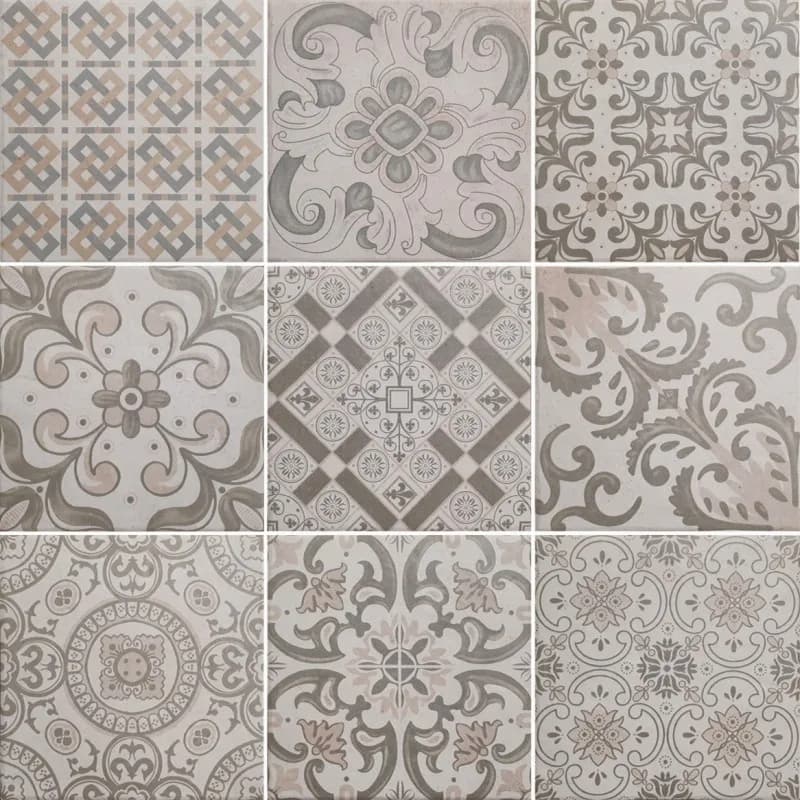 Porcelanato Bege Acetinado 20x20 Sense Ladrilho "A"