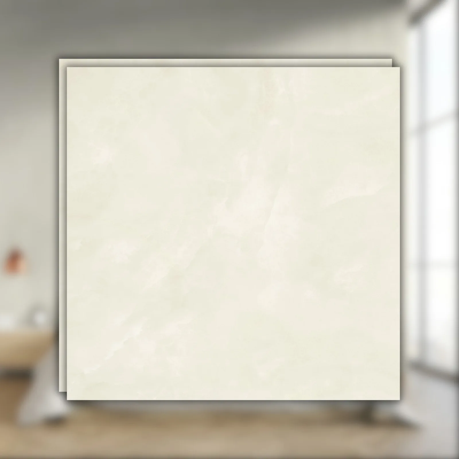 Porcelanato Bege Acetinado 83x83 Castelli Marmi Arcobaleno RET "A"