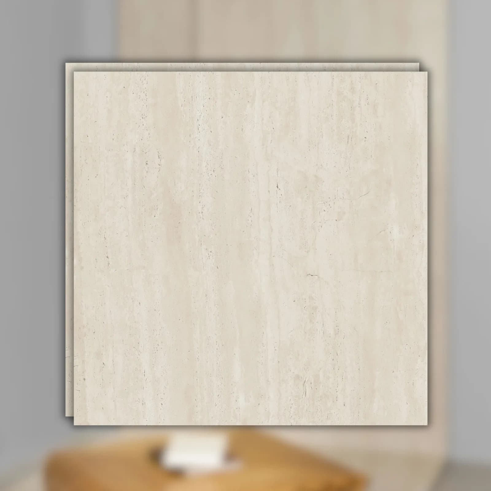Porcelanato Bege Acetinado 90x90 Decortiles Home RET "A"