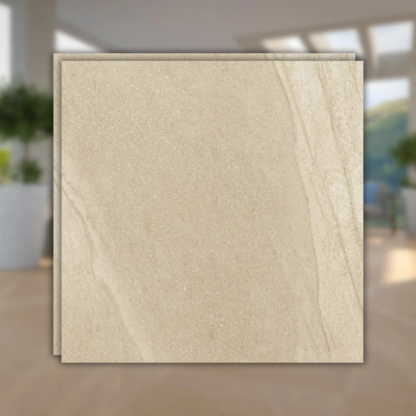 Porcelanato Bege Externo 60x60 Biancogres Basaltina RET "A"