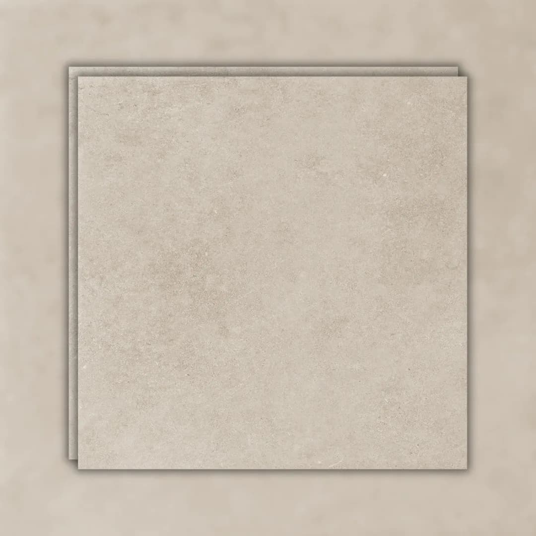 Porcelanato Bege Matte 120x120 Roca Limestone Lm Greige RET "A"