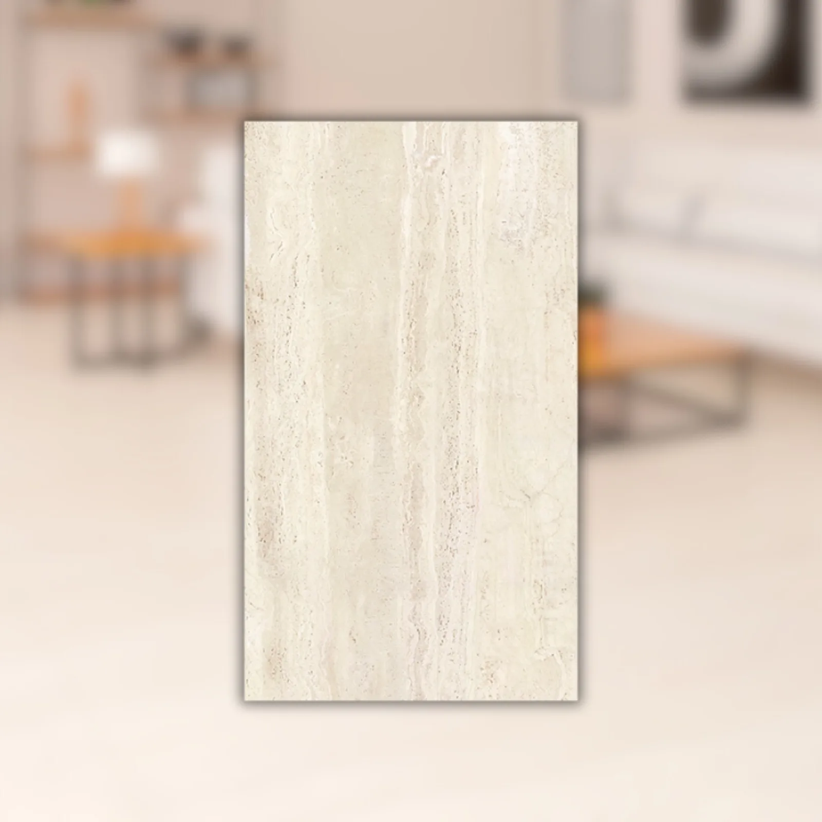 Porcelanato Bege Natural 80,5x140 Villagres Colosseo RET "A"