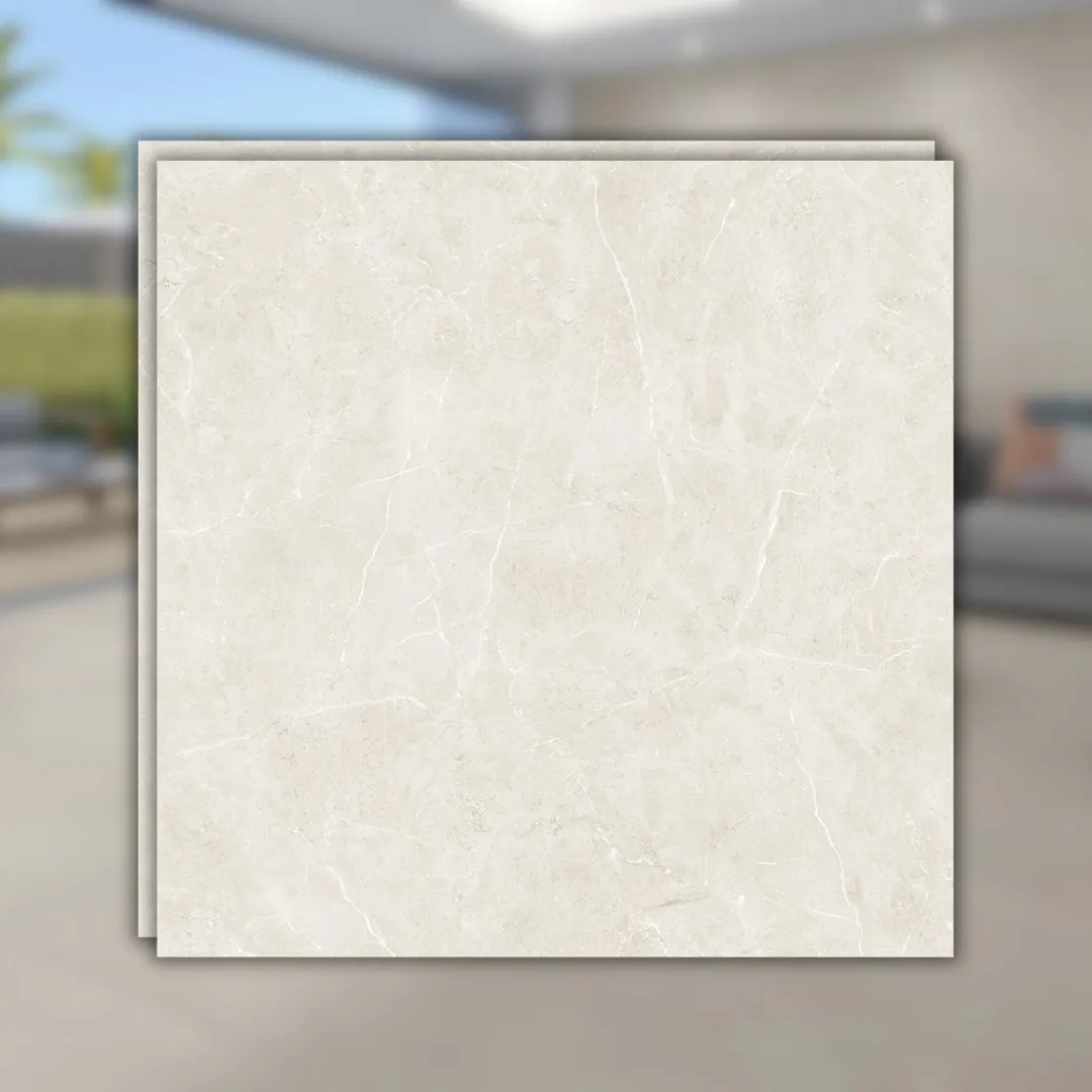Porcelanato Bege Polido 82x82 Damme Magdal Bege RET "A"