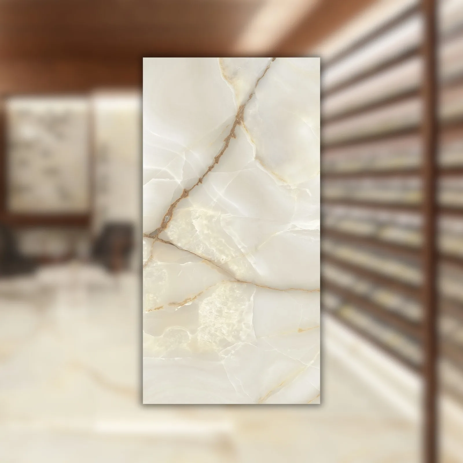 Porcelanato Branco Marmorizado 62x121 Castelli Palazzo Di RET "A"