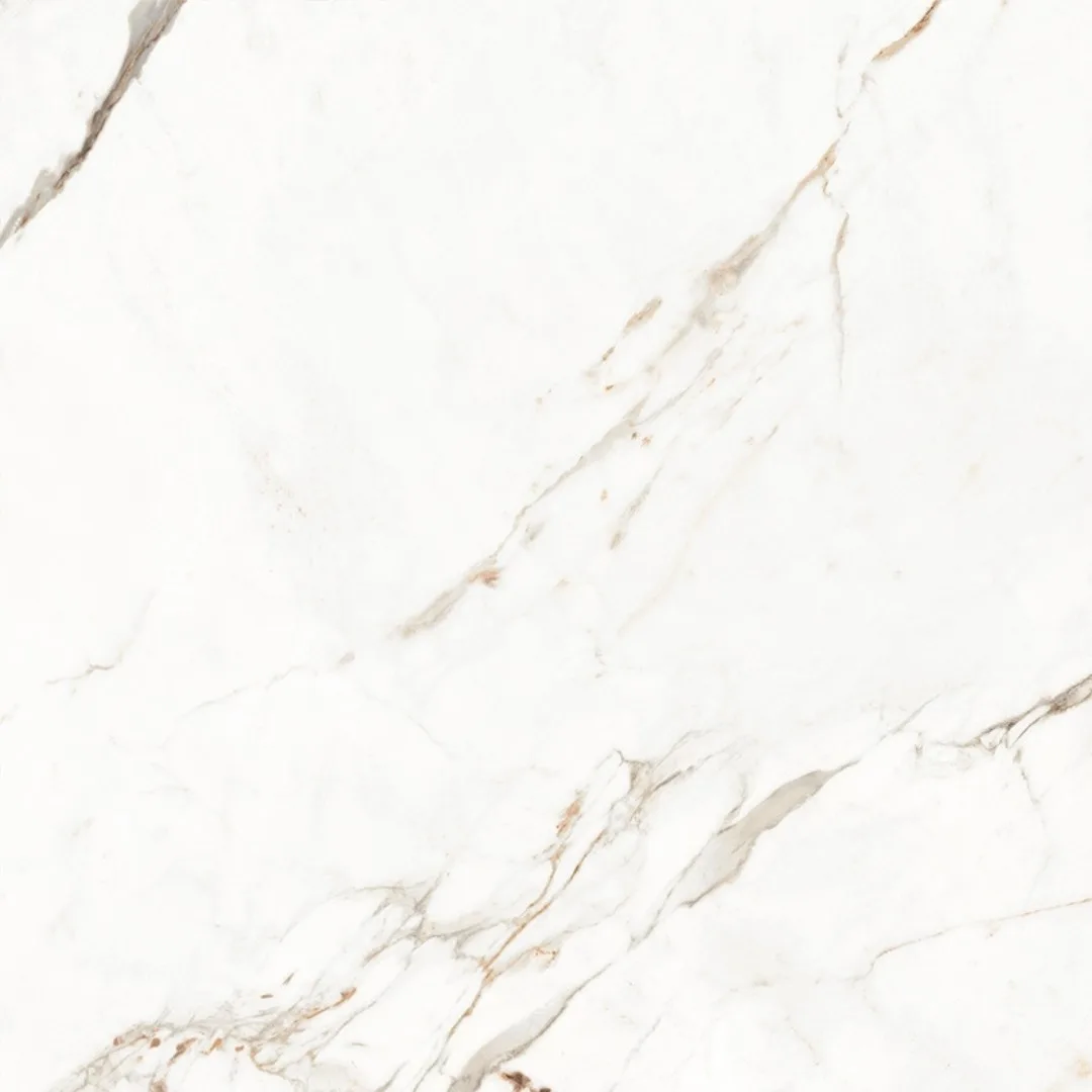 Porcelanato Branco Marmorizado Polido 82x82 Damme Capraia RET "A"