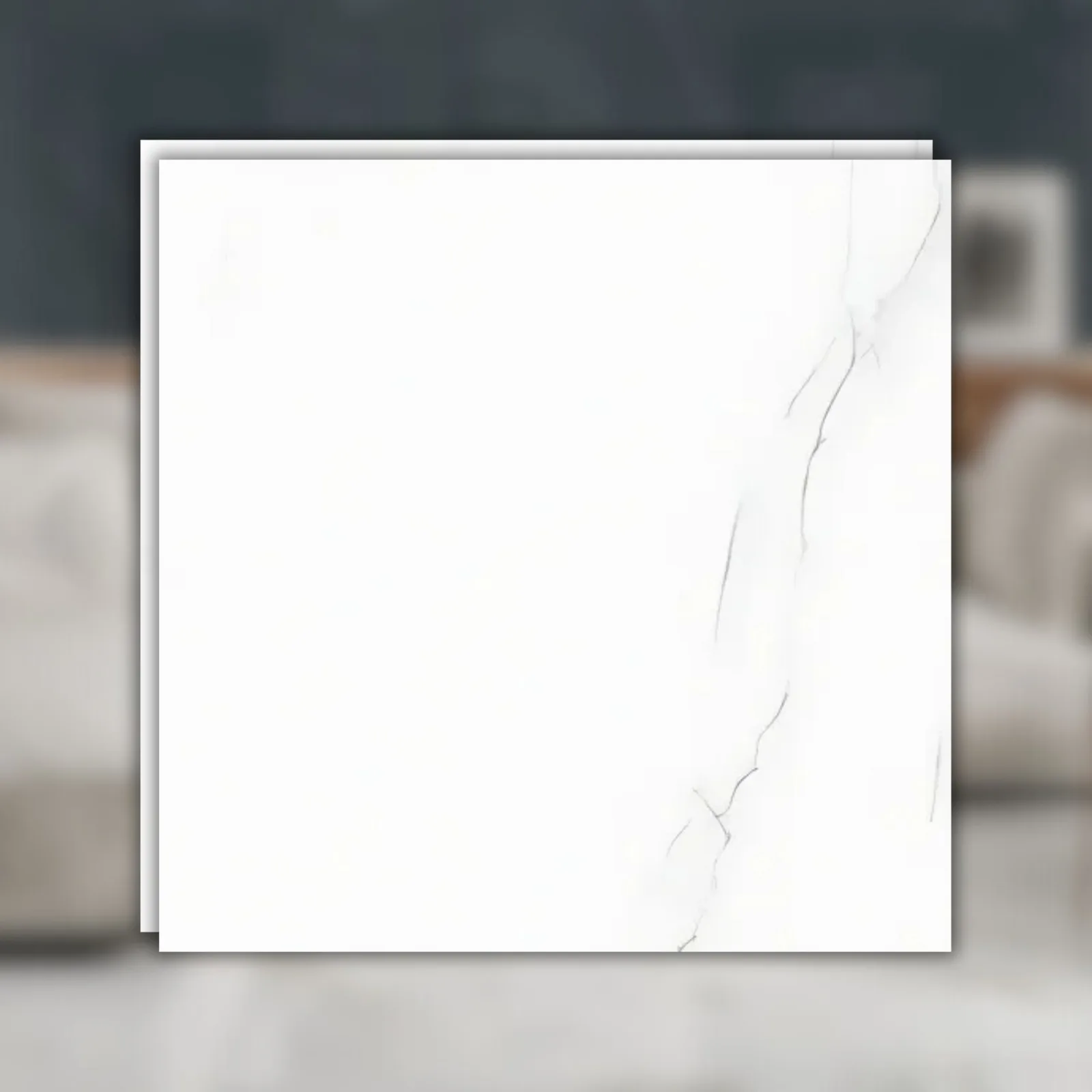 Porcelanato Branco Polido 120x120 Portinari Lumina Wh RET "A"