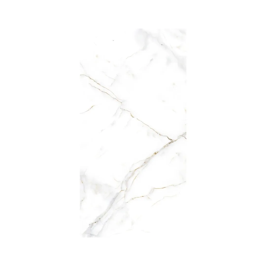 Porcelanato Marmorizado Branco Polido 62x121 Castelli Castel Tasso Lux RET "A"