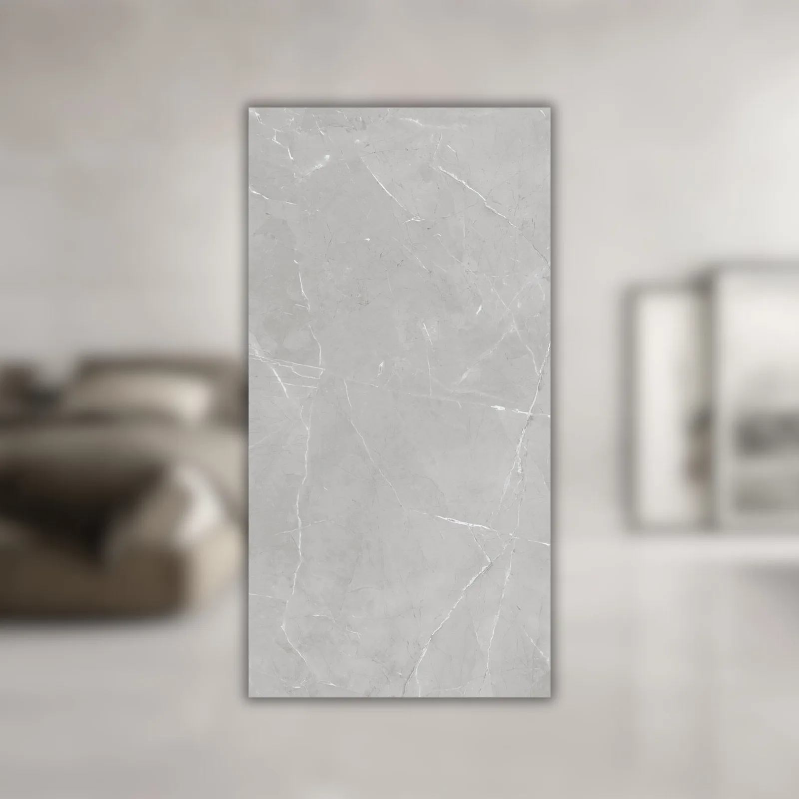 Porcelanato Cinza Polido 62x121 Castelli Gran Abruzzo Gray RET "A"