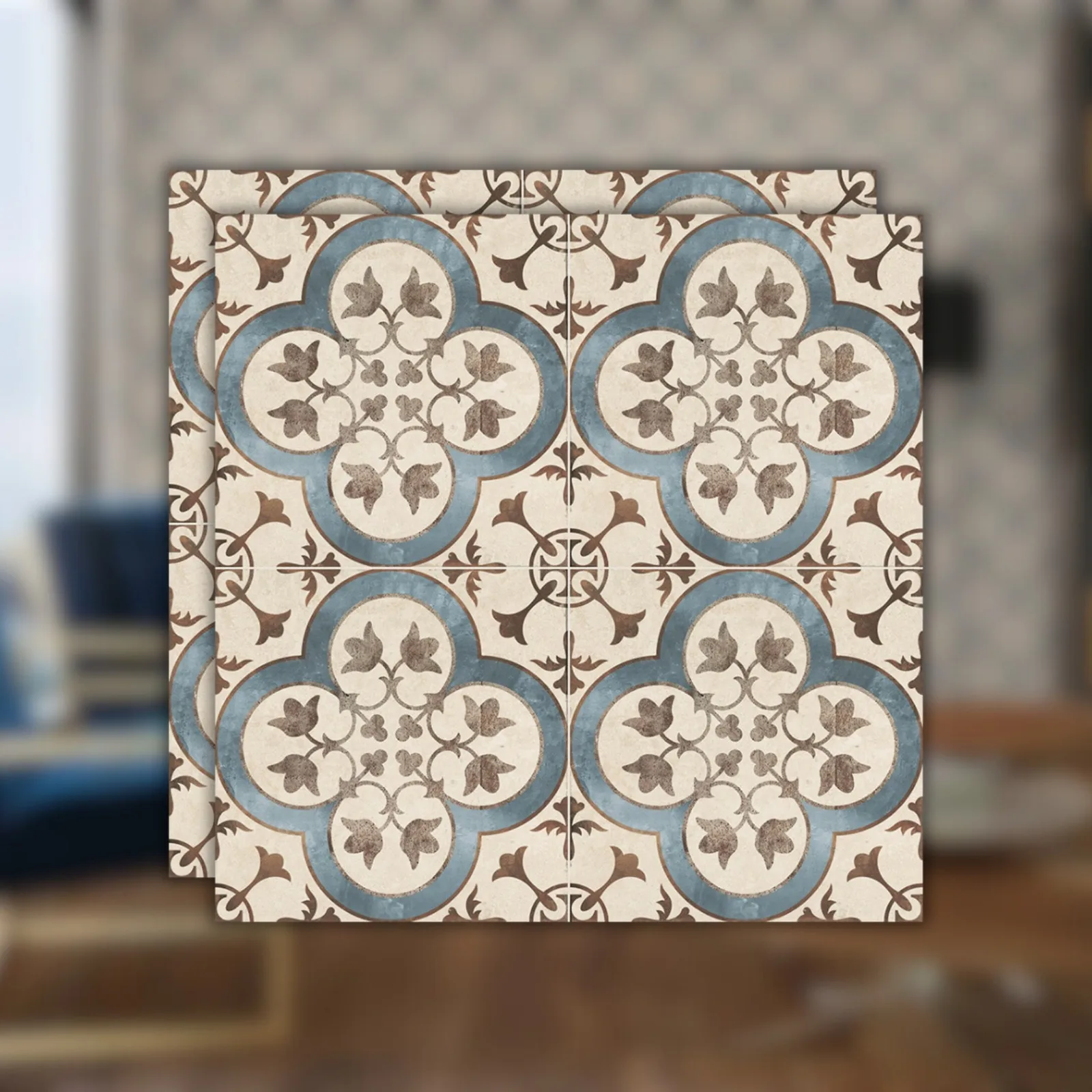 Porcelanato Ceusa Ladrilho Mediterrâneo 60x60 "A" Acetinado