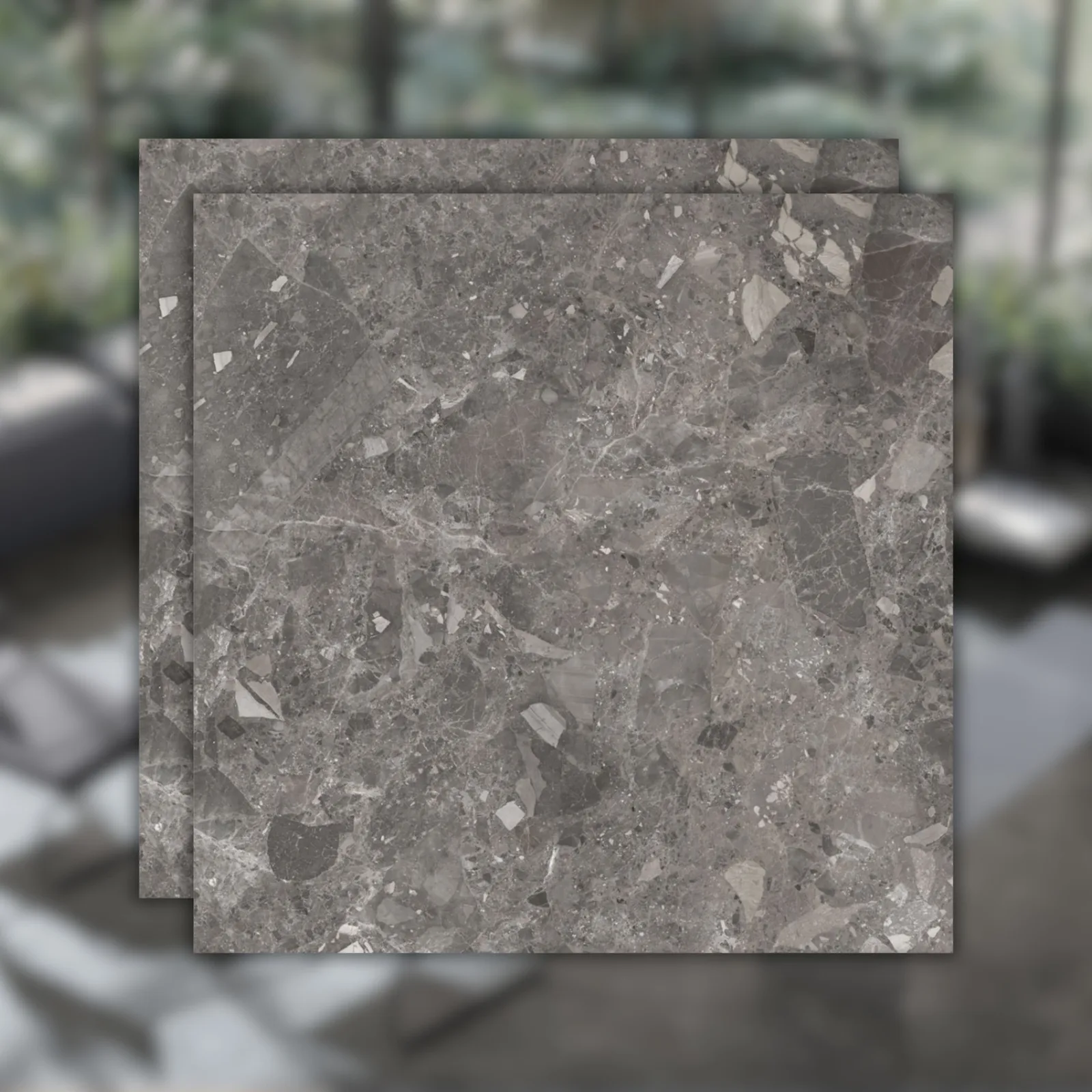 Porcelanato Cimento Acetinado 120x120 Roca Ceppo Di Gre Matte "A"
