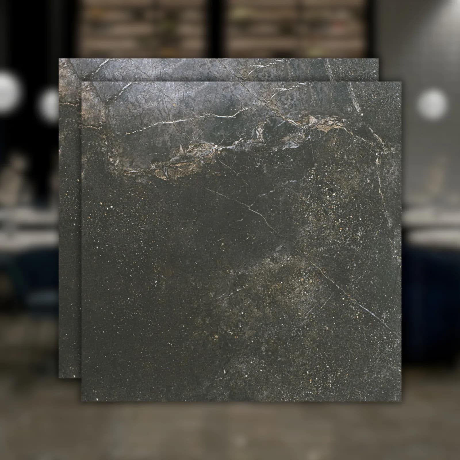 Porcelanato Cimento Acetinado 120x120 Roca Rupestre Gray MT "A"
