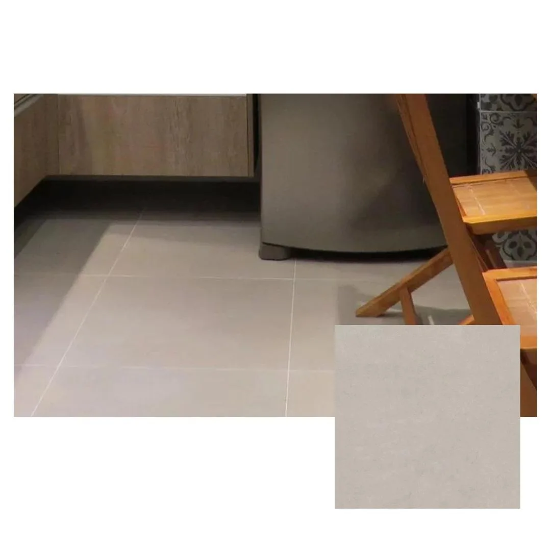 Porcelanato Cimento Acetinado 60x60 Villagres Concreto Cinza RET "A"
