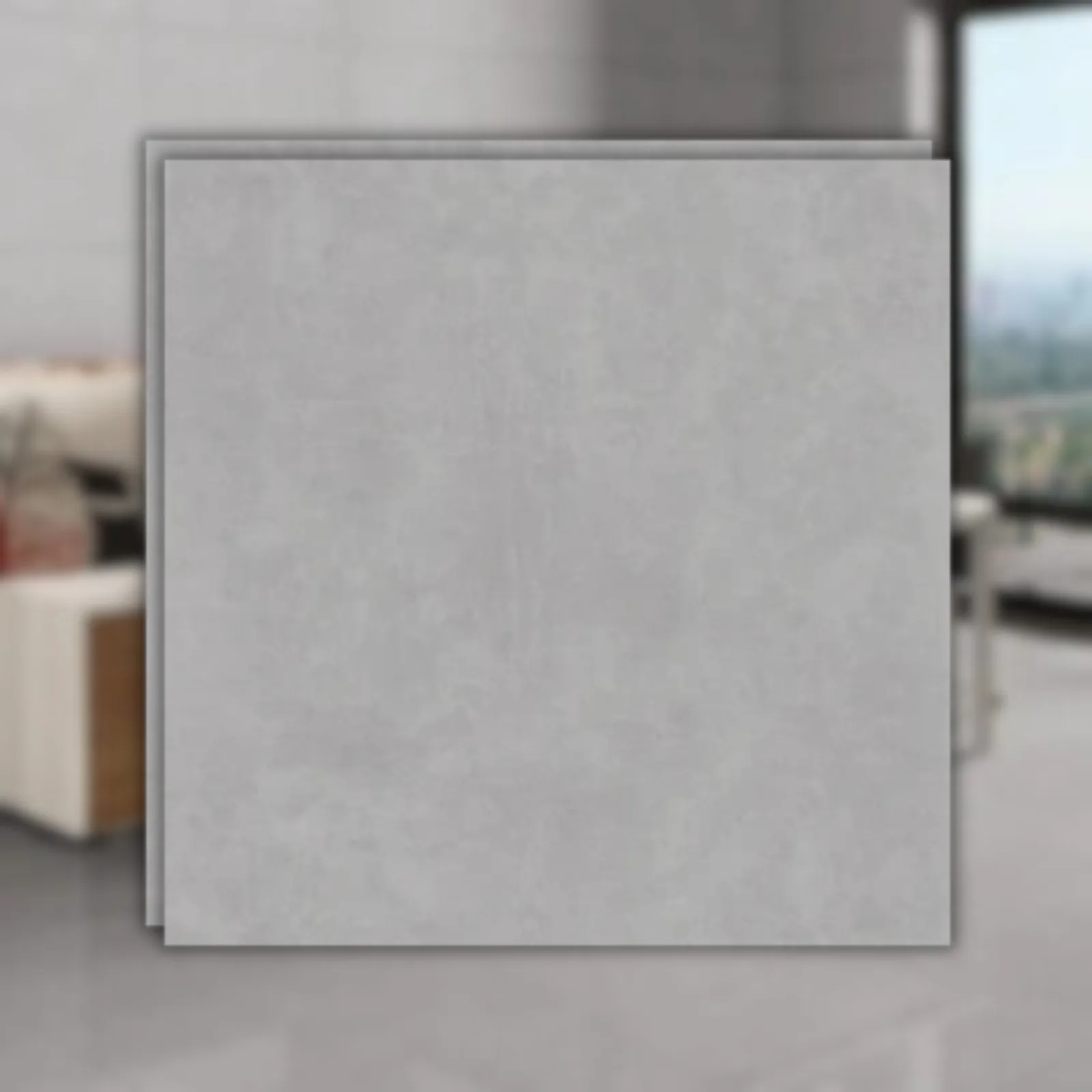 Porcelanato Cimento Acetinado 72x72 Via Rosa Metropole Grafite RET "A"