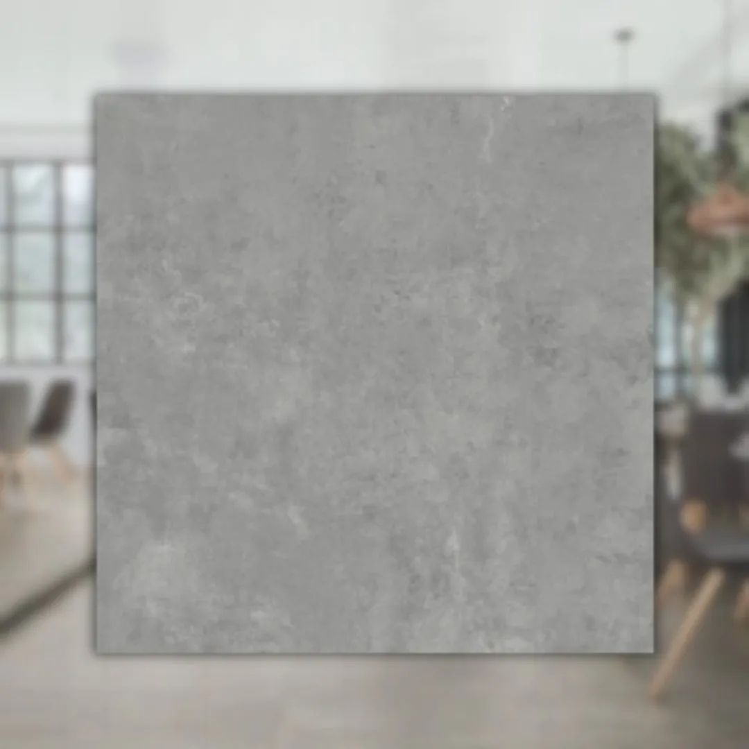 Porcelanato Cimento Acetinado 83x83 Embramaco District Gray Plus RET "A"
