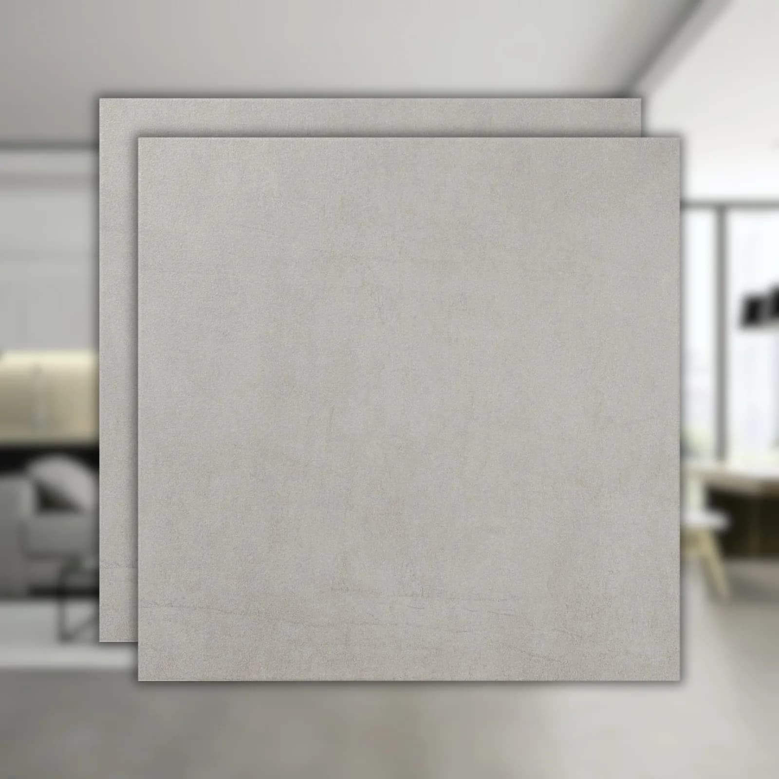 Porcelanato Cimento Acetinado 87,7x87,7 Portinari York SGR "A"