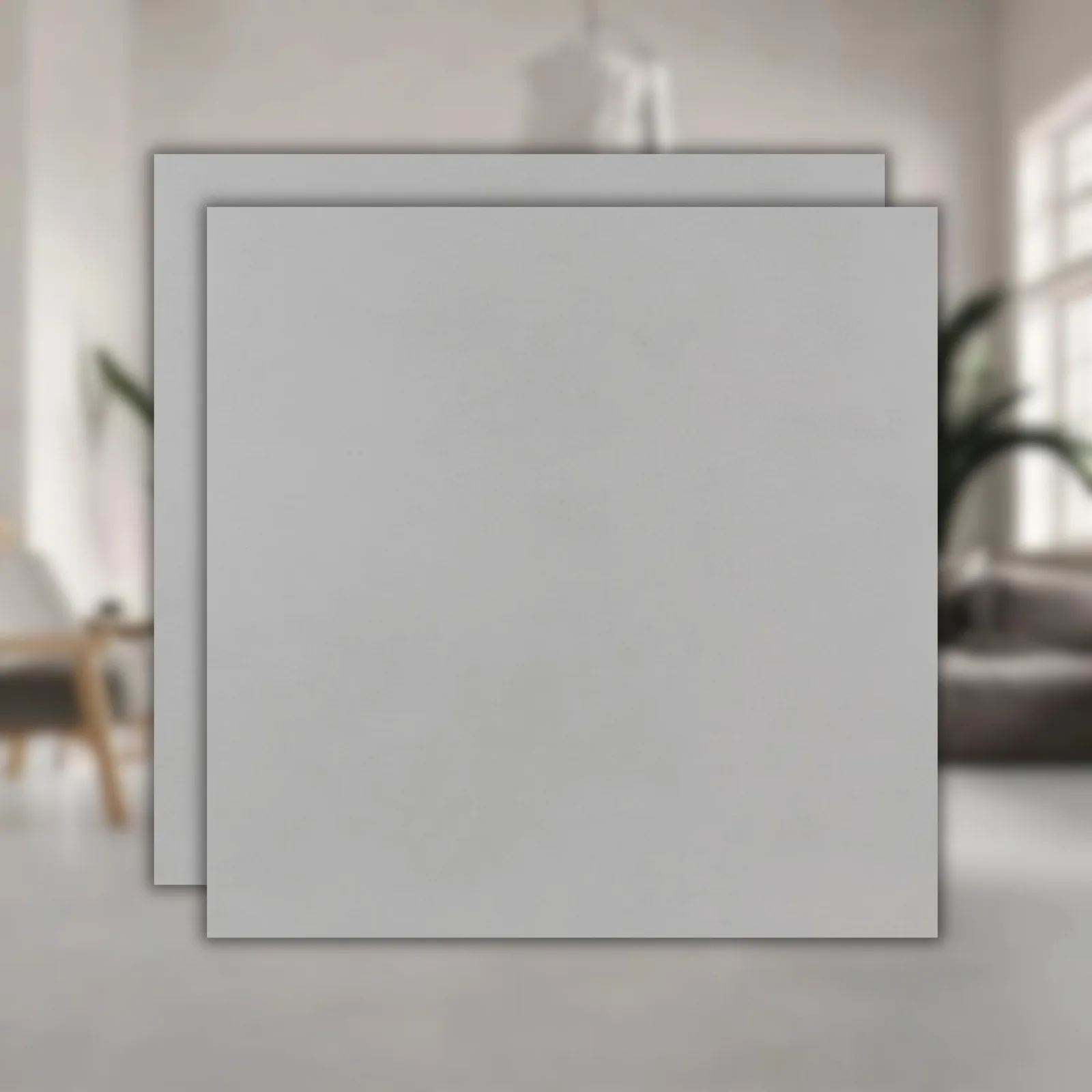 Porcelanato Cimento Acetinado 90x90 Incepa PP Pro Concrete "A"