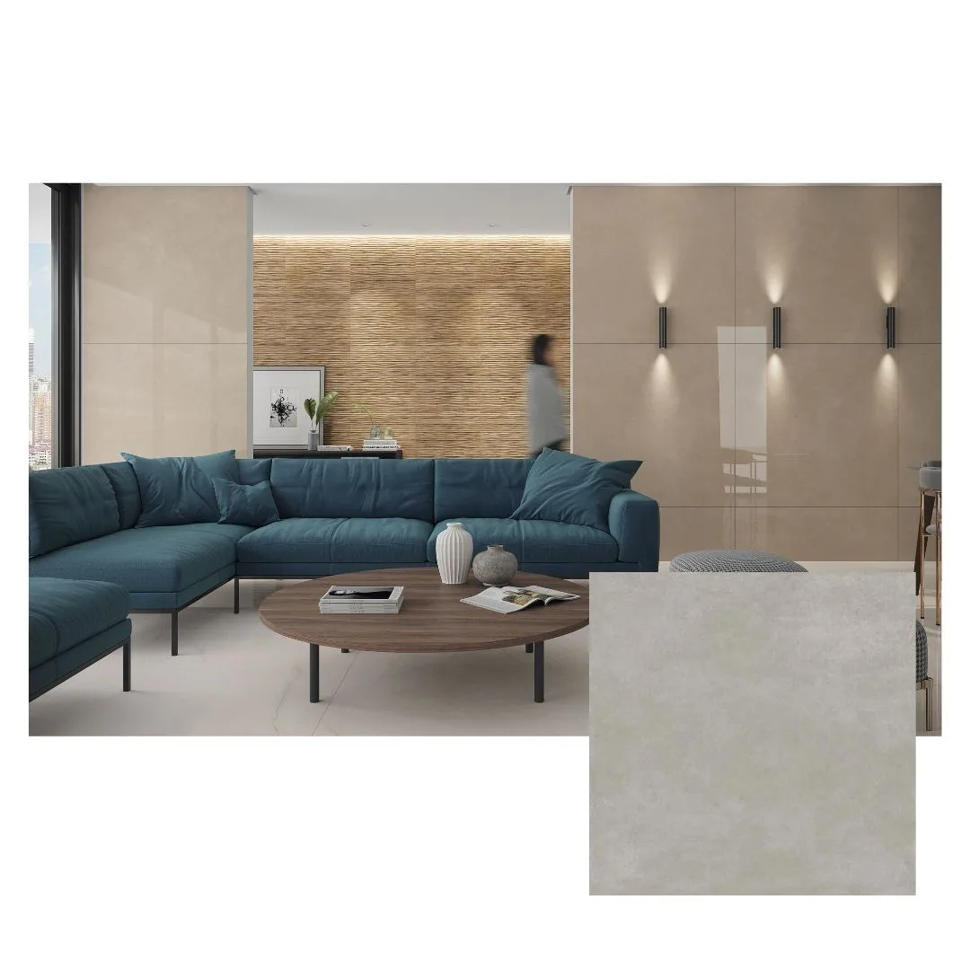 Porcelanato Cimento Polido 120x120 Portinari Citta GR "A"