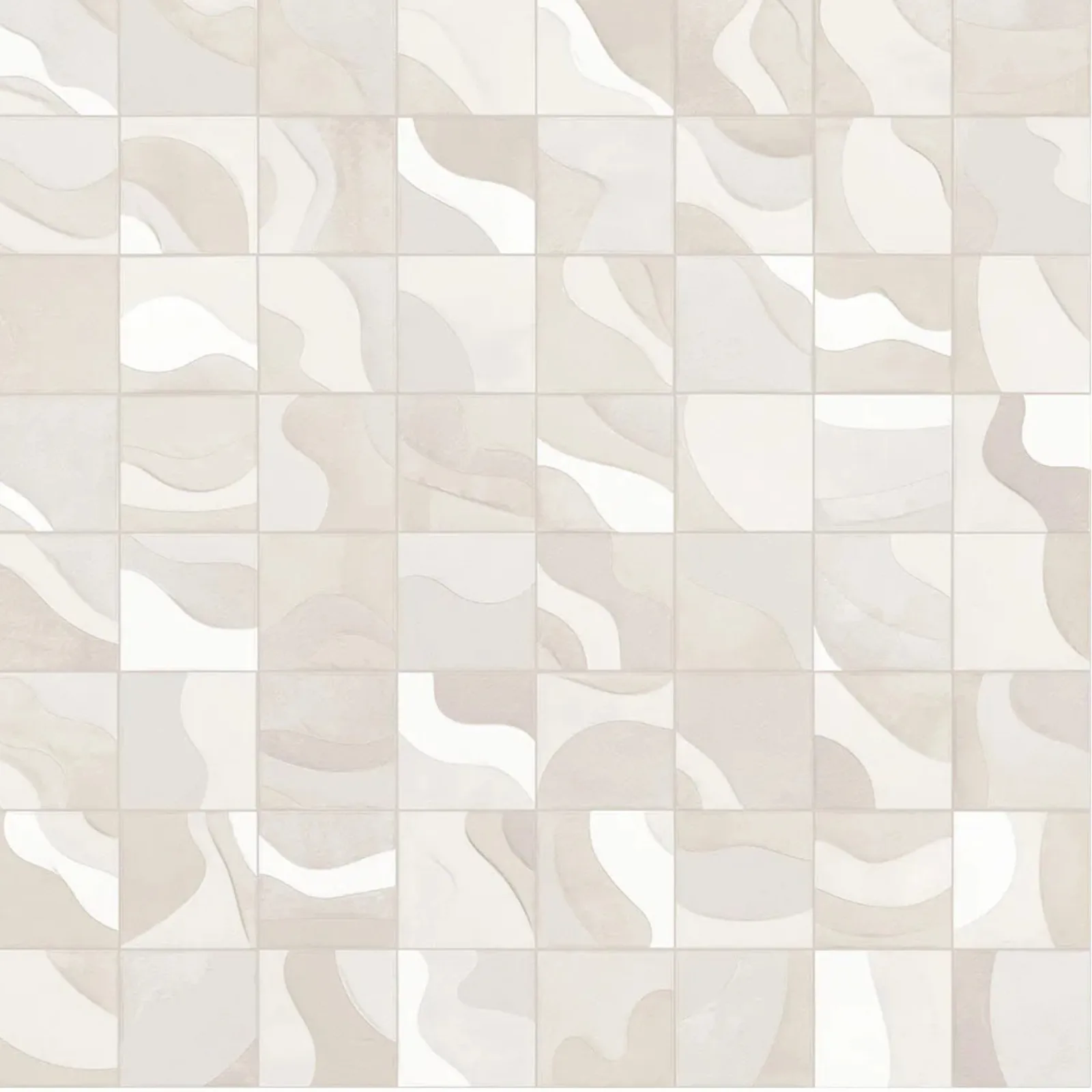Porcelanato Decorativo Off White 120x120 Ceusa Patch Ofw Mlx Dd RET "A"