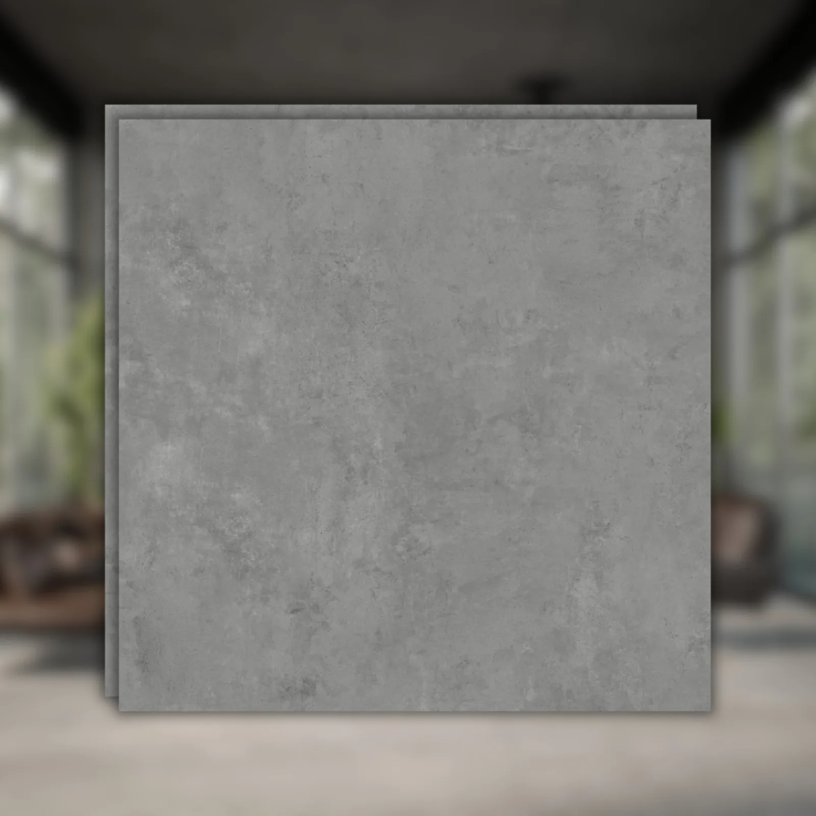 Porcelanato Cinza Acetinado 123x123 Embramaco Master District RET "A"