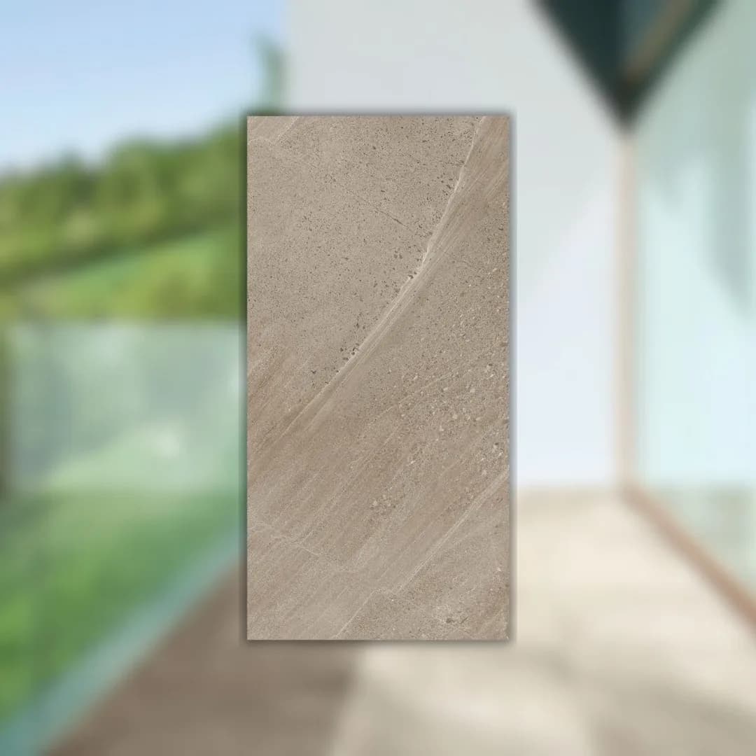 Porcelanato Cinza Acetinado Hard 60x120 Portinari Serena Noce RET "A"