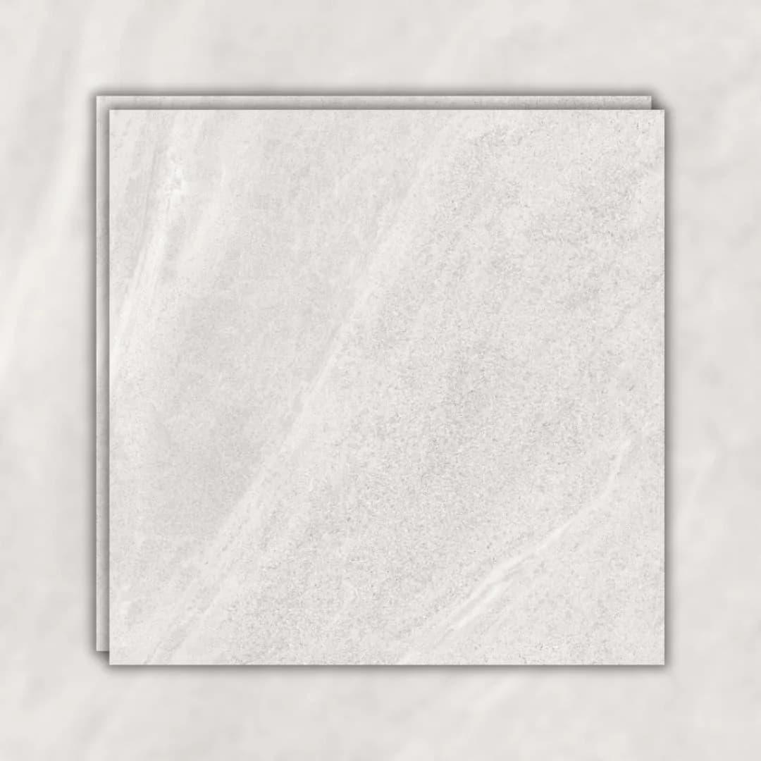 Porcelanato Cinza Acetinado 83x83 Damme Limestone Bianco RET "A"