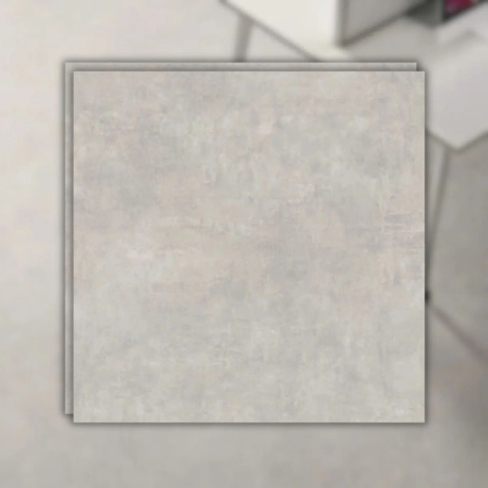 Porcelanato Cinza Acetinado 72x72 Via Rosa Metropole Cement RET "A"