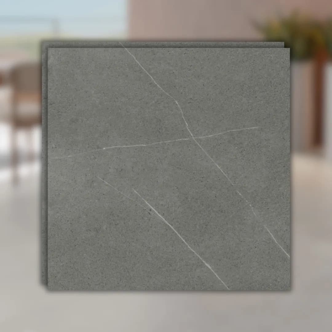 Porcelanato Cinza Acetinado 94x94 Castelli Pietra Arenaria RET "A"