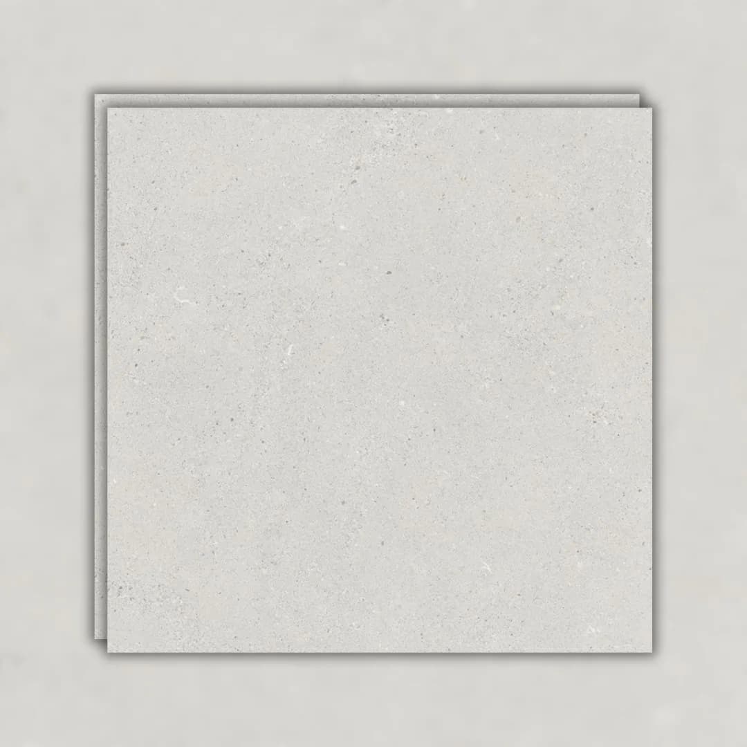 Porcelanato Branco Áspero 160x160 Roca Kronos Off White Abs RET "A"