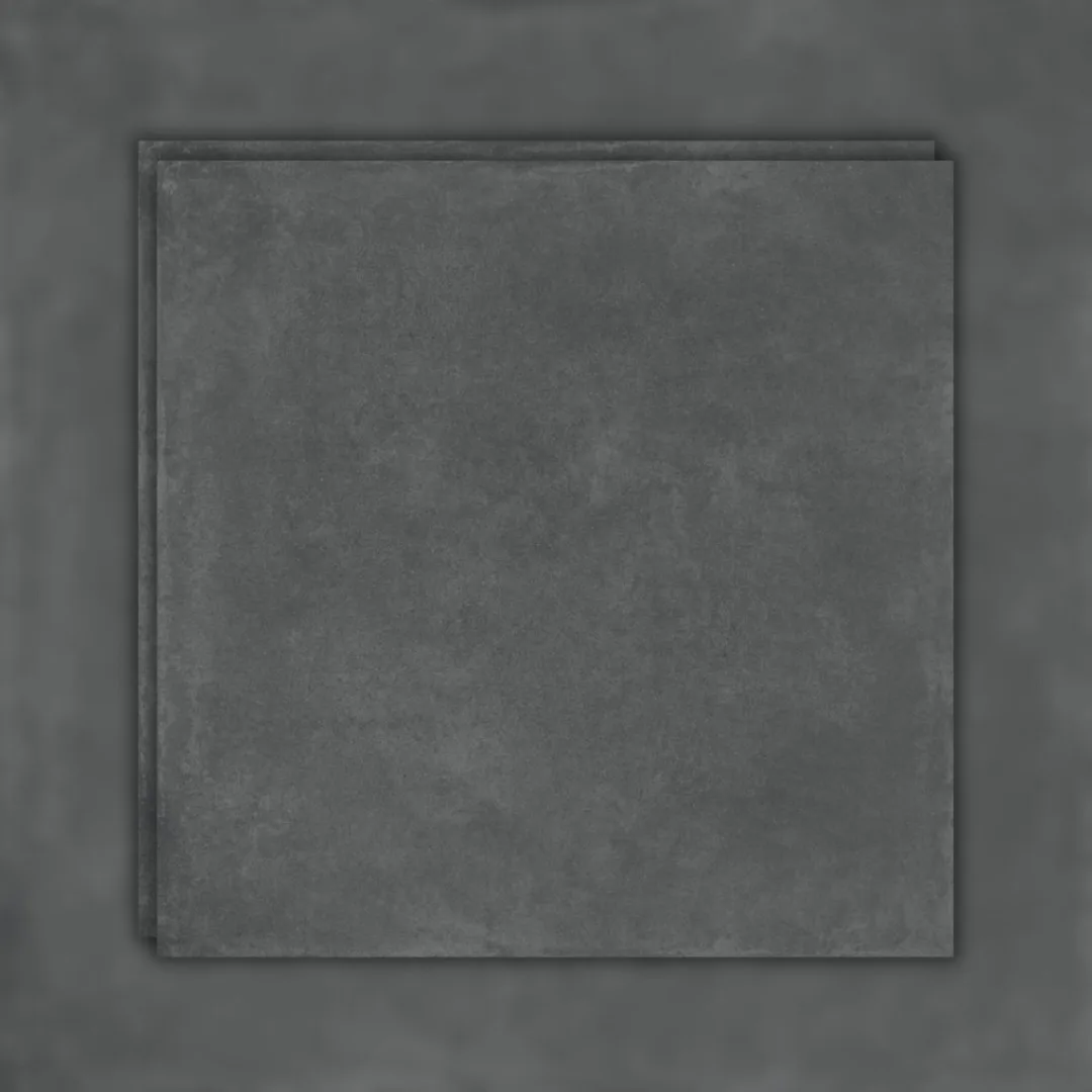 Porcelanato Cinza Hard 100x100 Portinari Munich Bk RET "A"