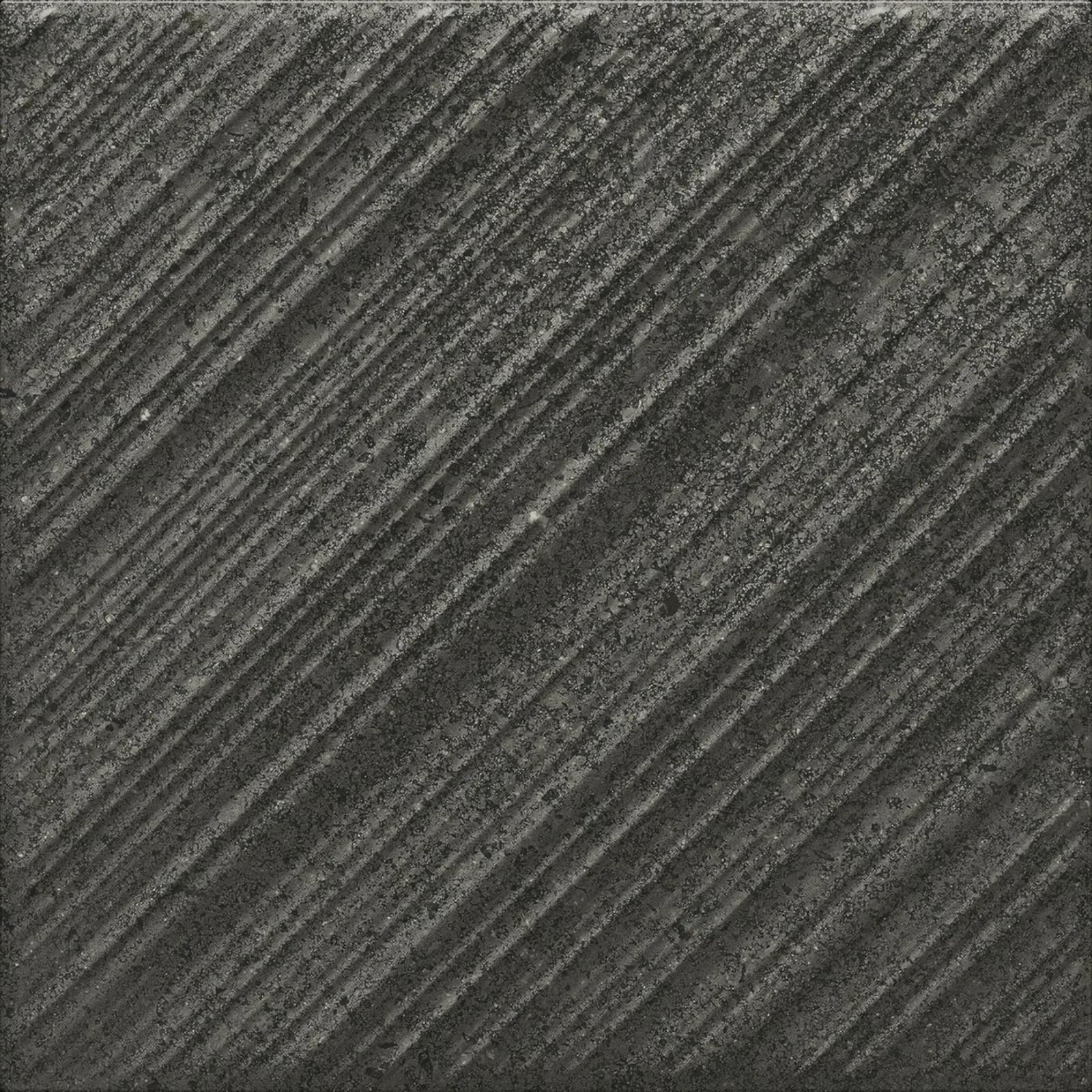 Porcelanato Preto Natural 15x15 Portinari Ignis Decor Bk RET "A"